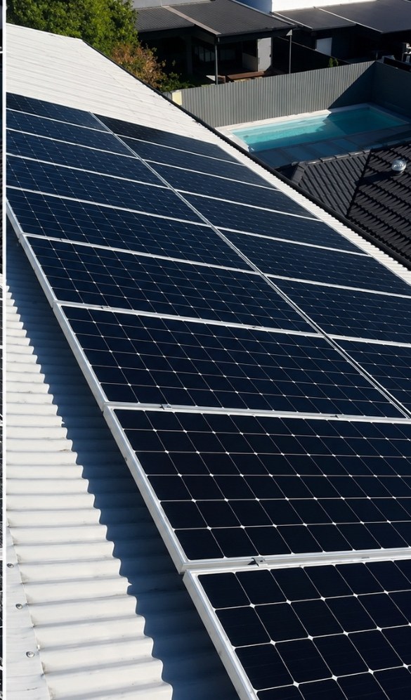Solar panels after cleaning by Bright Panels